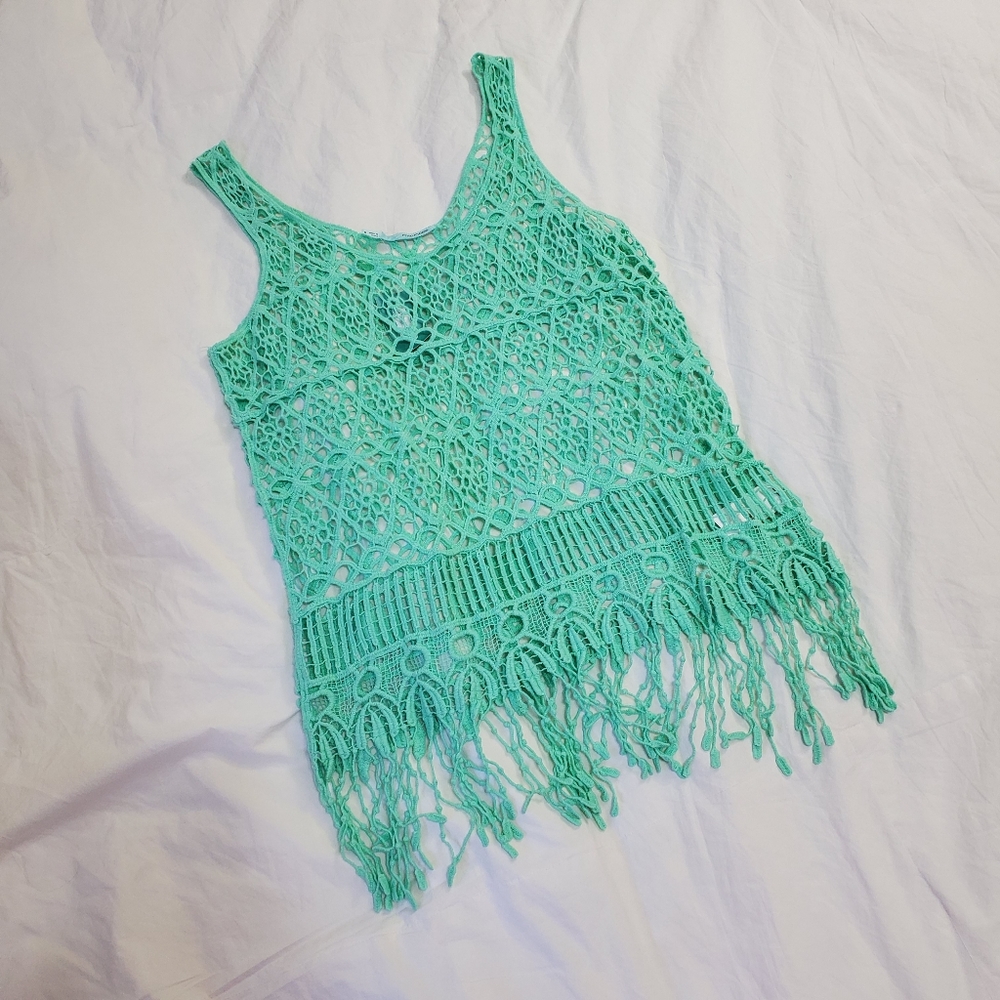 Crochet Tank Top or Beach Swim Cover